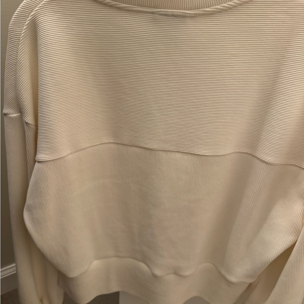 Varley Cream Zip-Front Pullover - image 5